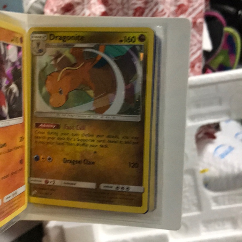 Pokémon  rare reverse holographic Dragonite